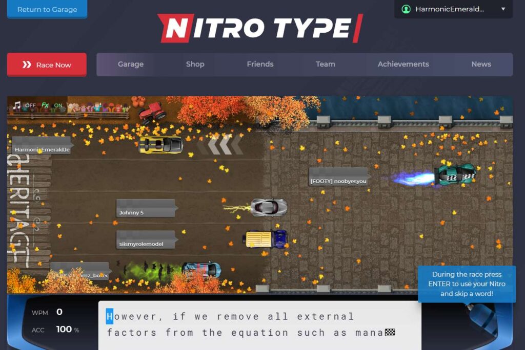 5-typing-software-for-children-Nitro-Type-Algorithmics